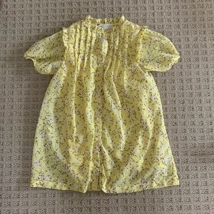 Floral button down zara dress size 6y